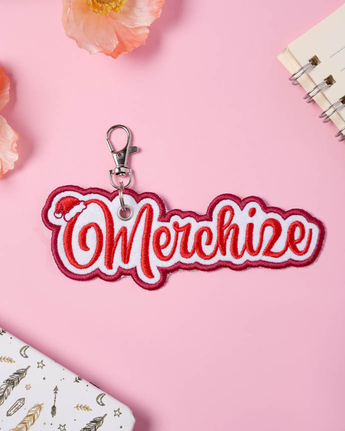 Embroidered Patch Keychain