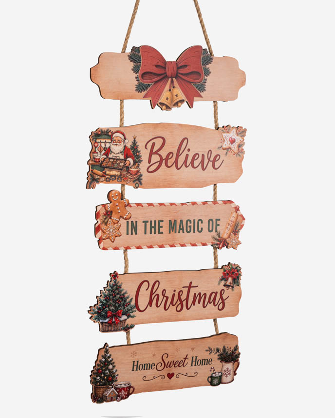Custom Shape Wood Multi Tier Sign