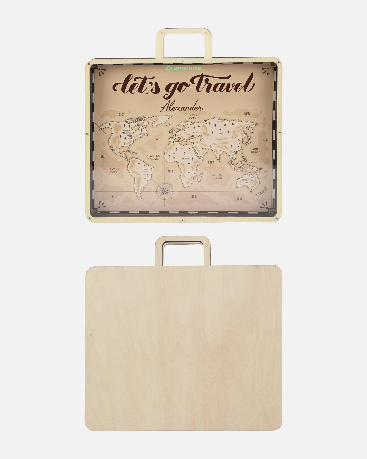 Custom Shape Wood And Acrylic Piggy Bank