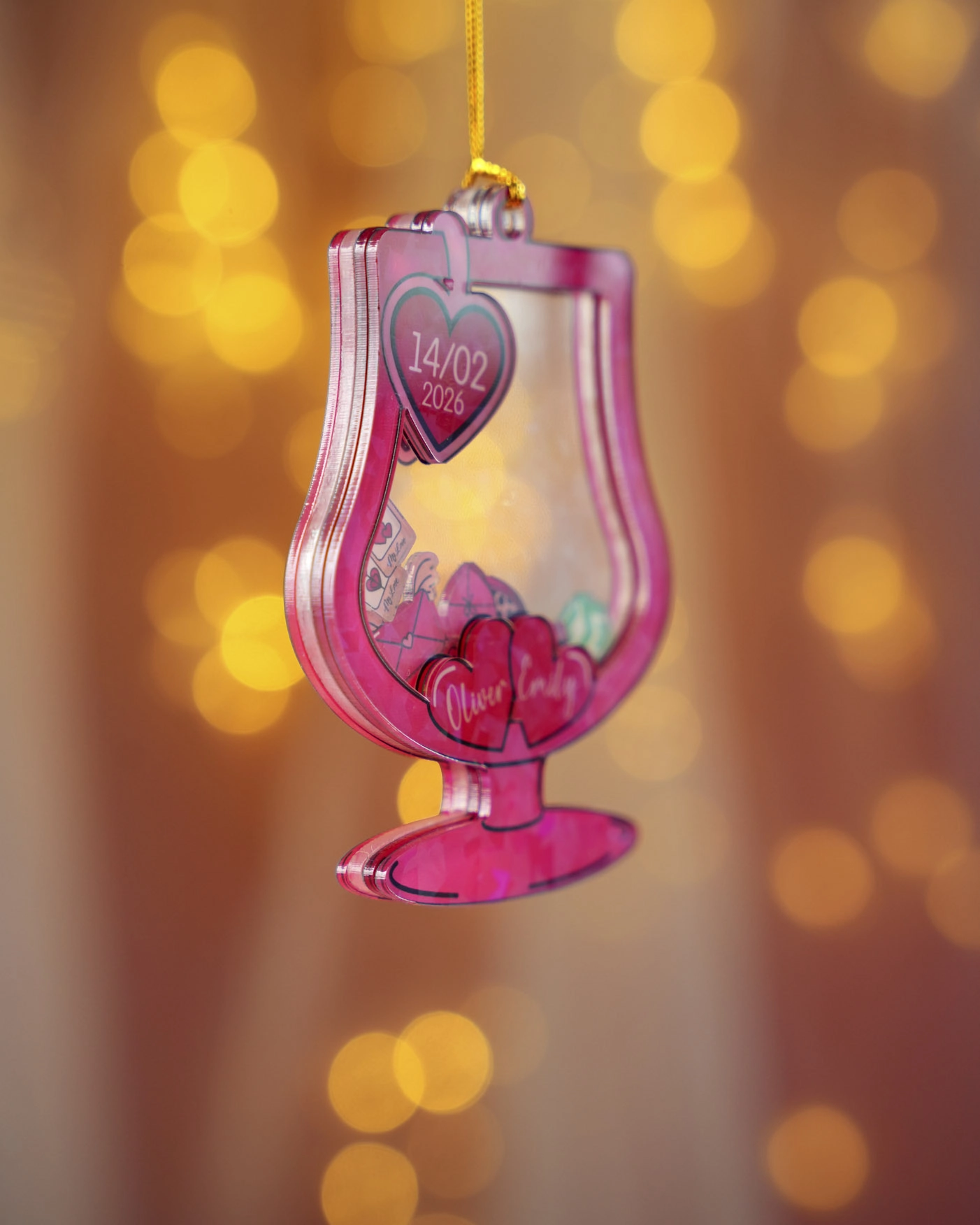 4-Layer Hologram Shaker Ornament