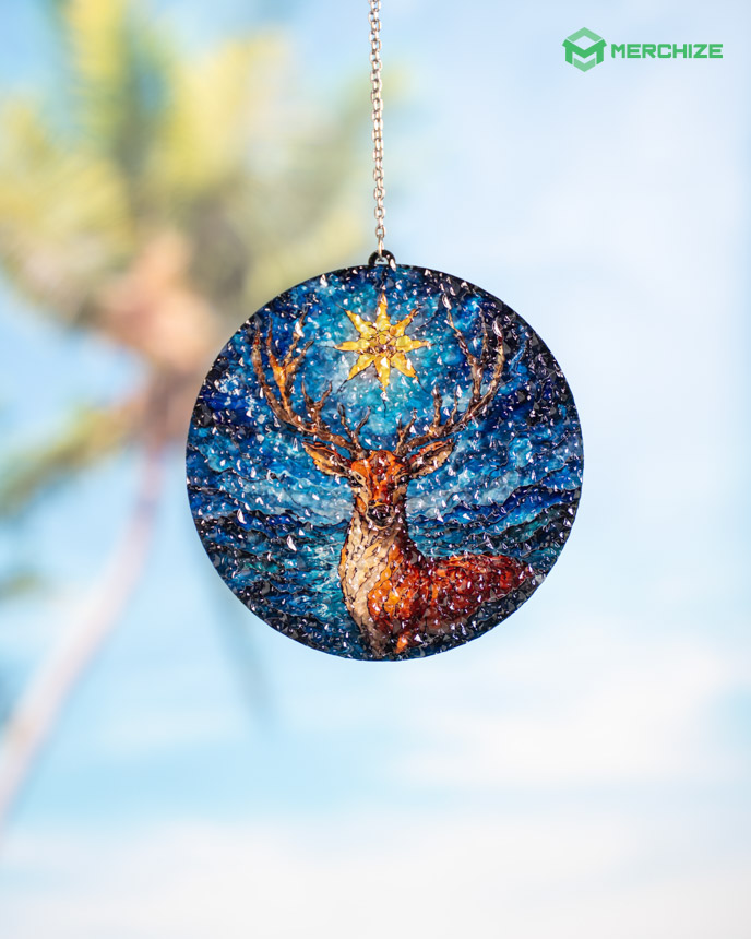  Custom Shape Water Ripple Acrylic Suncatcher 