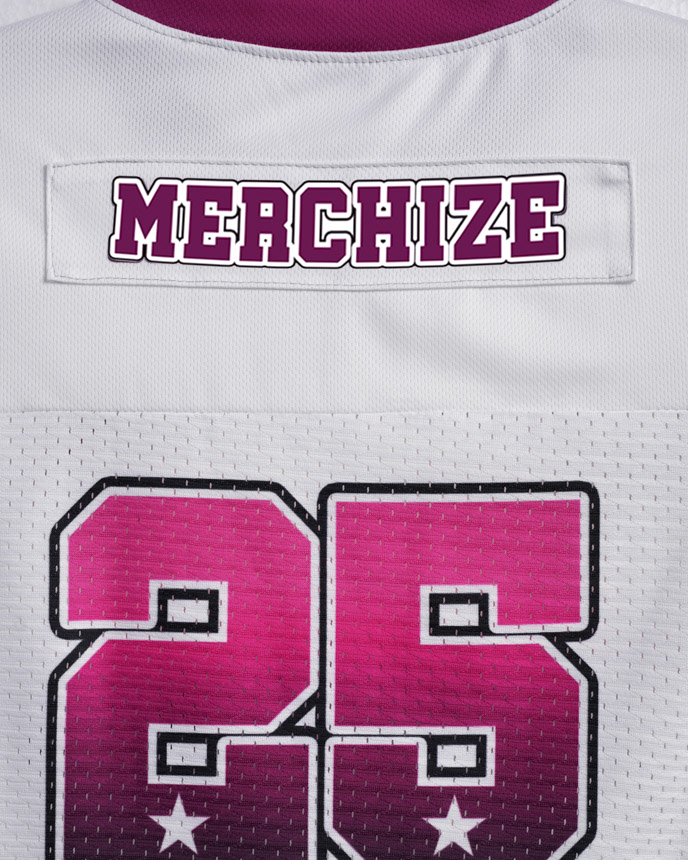 All-over Print Kid Hybrid Mesh V-neck Short Sleeve Jersey With Name Patch