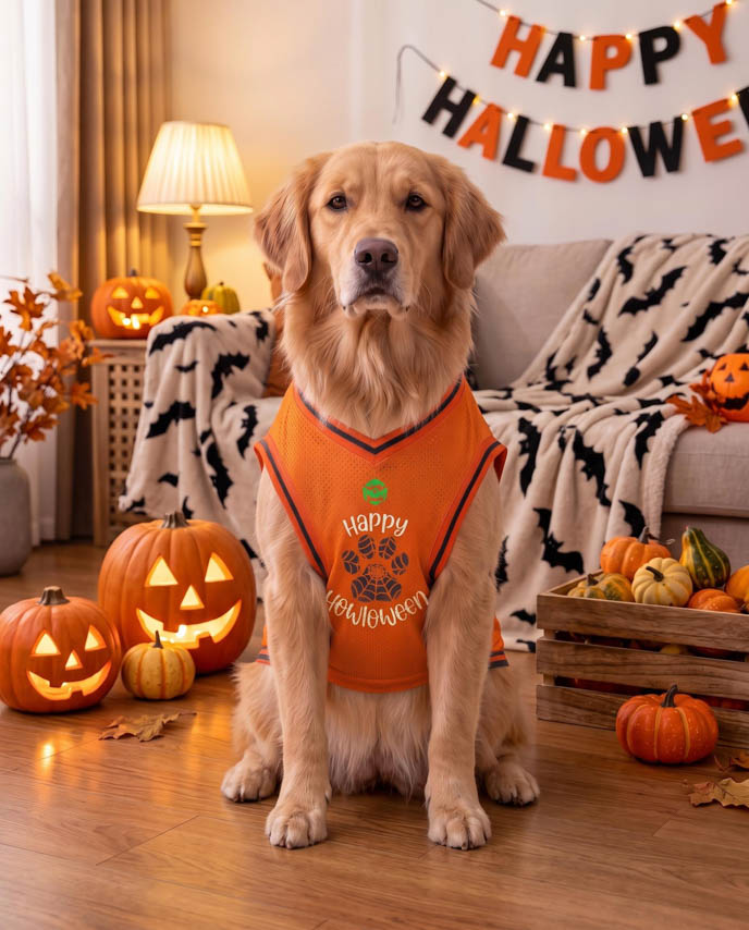 All-over Print Mesh Pet Soccer Jersey (Wide Shoulder)