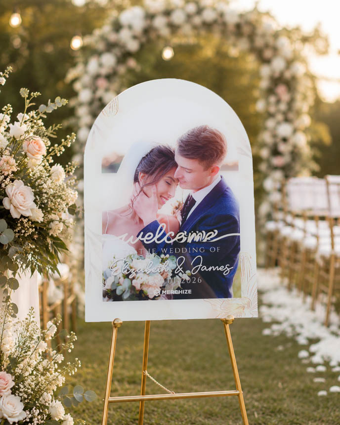 Custom Shape Acrylic Welcome Sign