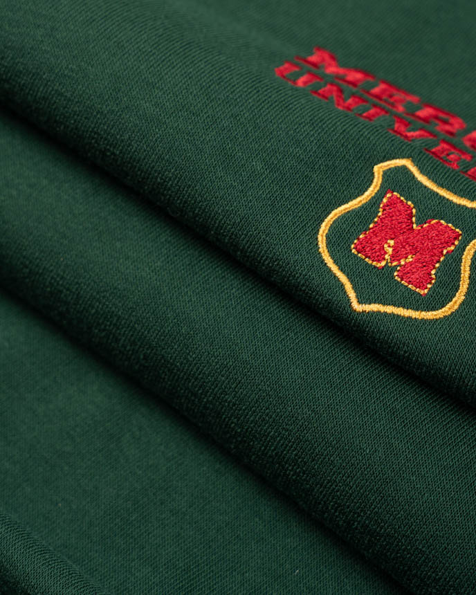 Embroidered Lightweight Quarter Zip Sweatshirt