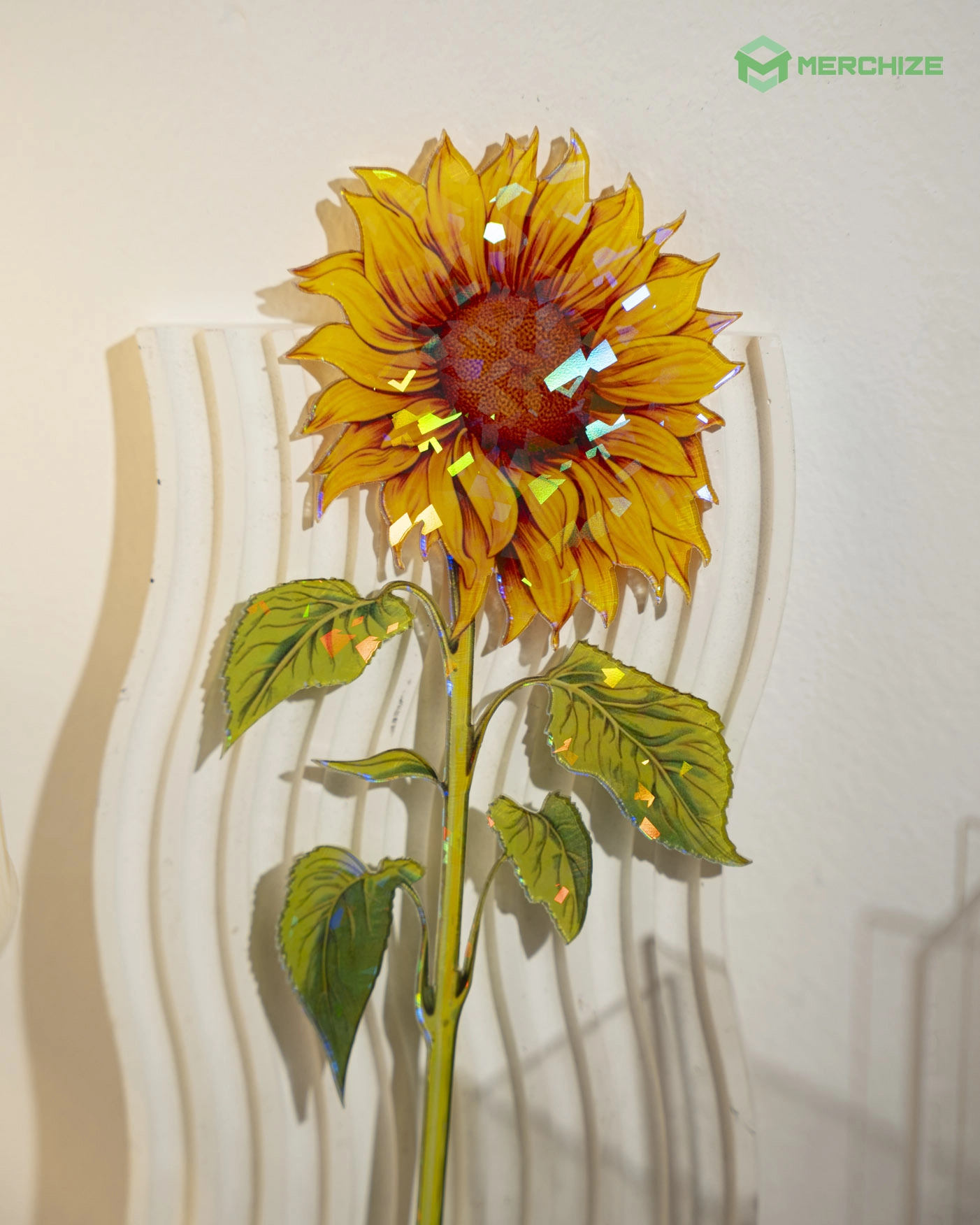 Custom Shape Hologram Flower