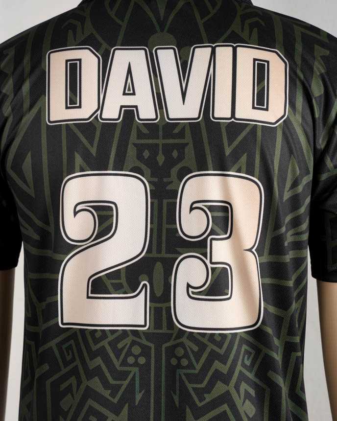 All-over Print Collared Football Jersey