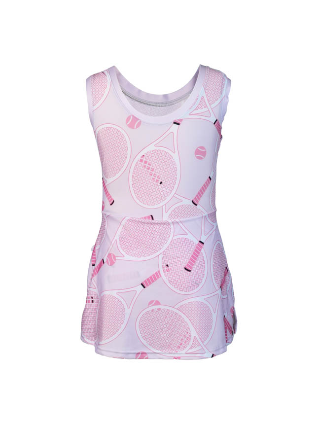 All-over Print Youth Tie-Front Tennis Dress
