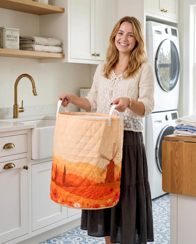 Quilt Laundry Basket