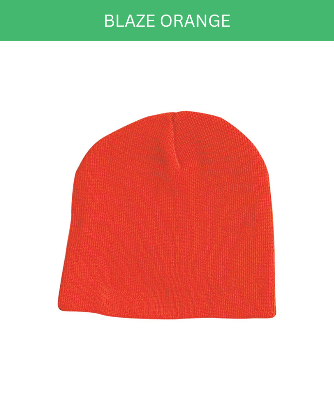 Engraved Leather Patch Beanie for Kid (Made in US) 
