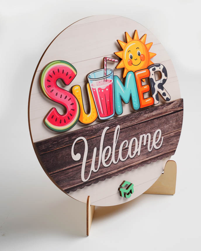 Custom Shape Interchangeable Wood Sign