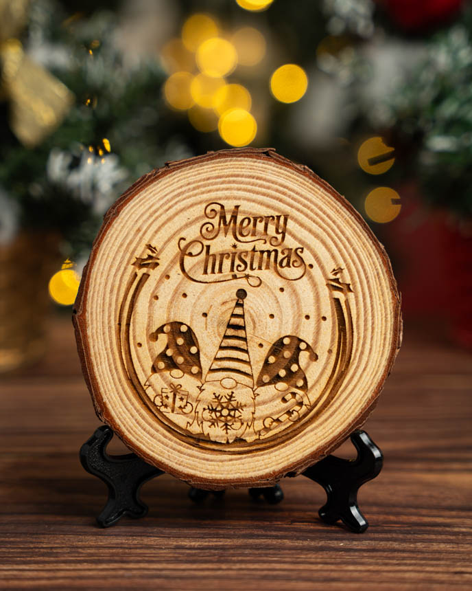 Engraved Wood Slice