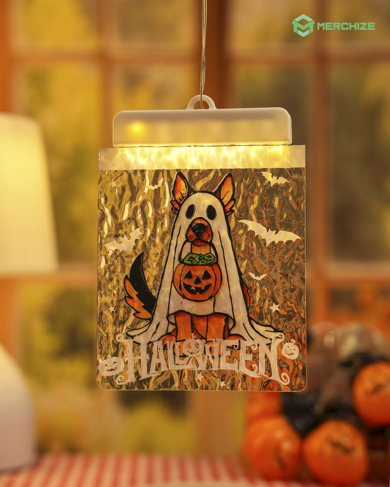 Custom Shape Wavy Acrylic LED Hanging Light Lamp 