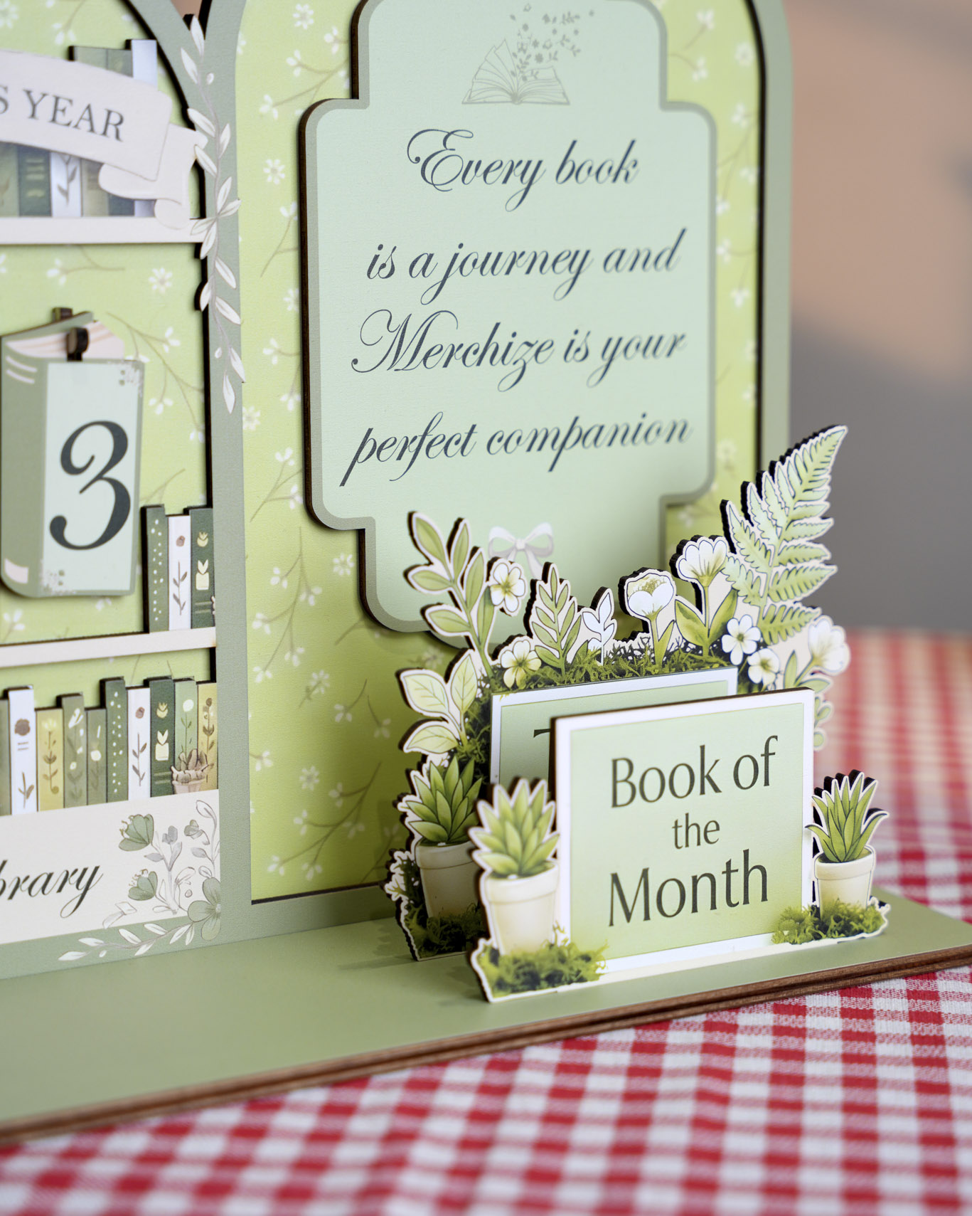 Custom Shape Wood Tracker Sign With Book Holder