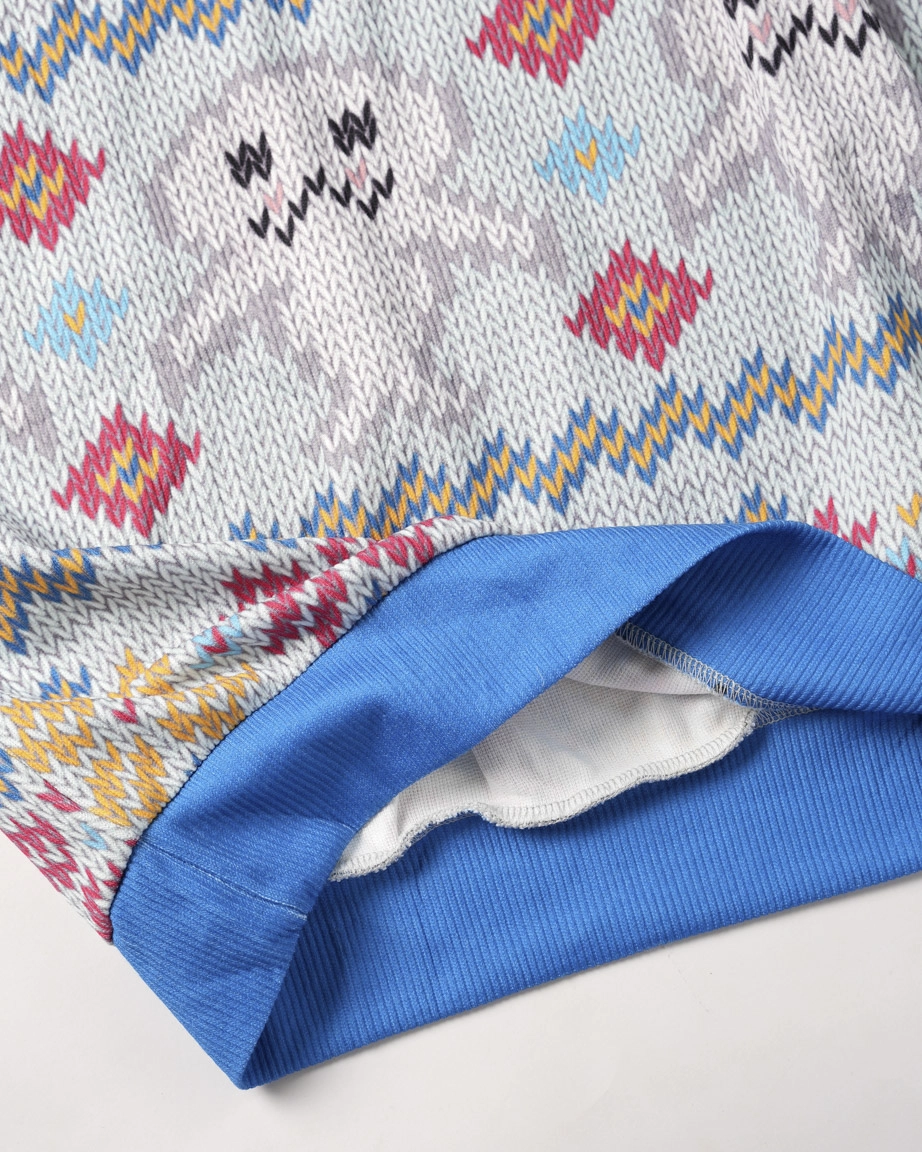 All-over Print Knitted Sweater