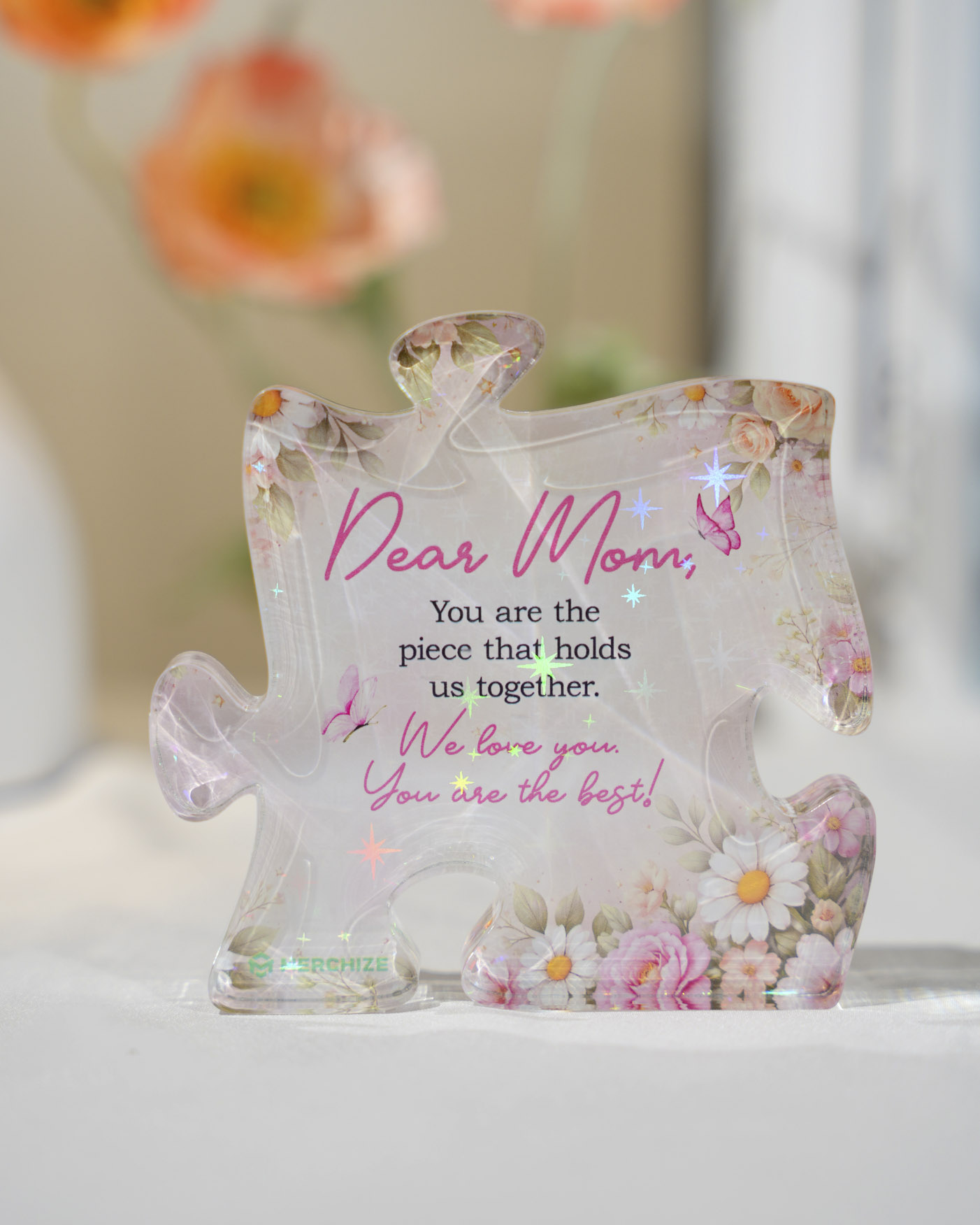 2-side Printed Hologram Acrylic Plaque (without stand) 0.6 IN