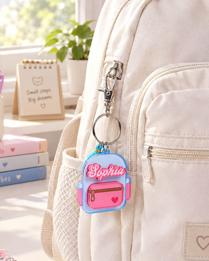 Custom Shape 2-Layer Clear Acrylic Tag With Tassel