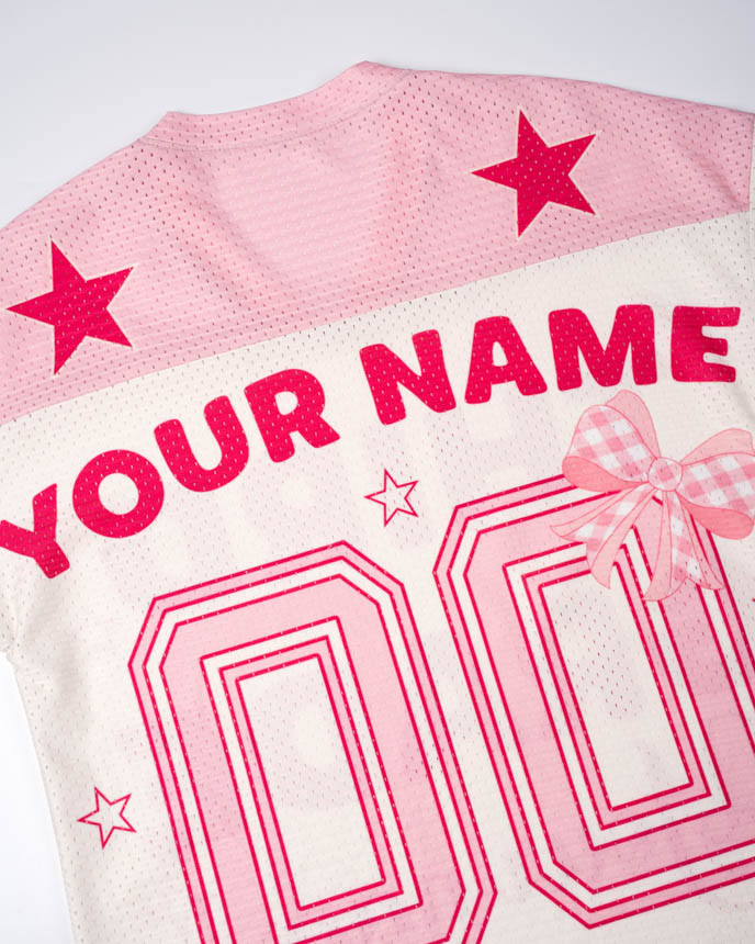 All-over Print Kid and Youth Drop Shoulder Mesh Football Jersey