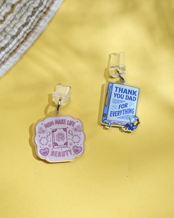 Custom Shape Acrylic Dust Plug Charm