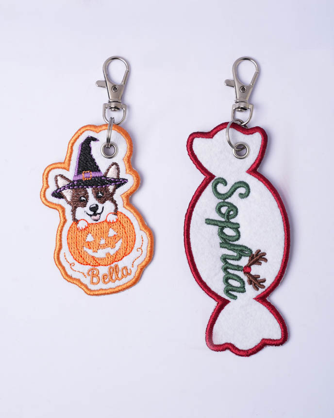 Embroidered Patch Keychain