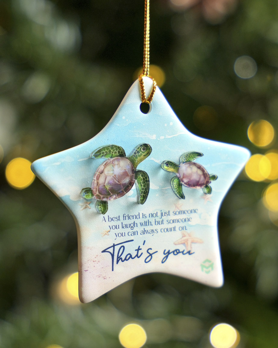 Ceramic and Hologram Ornament