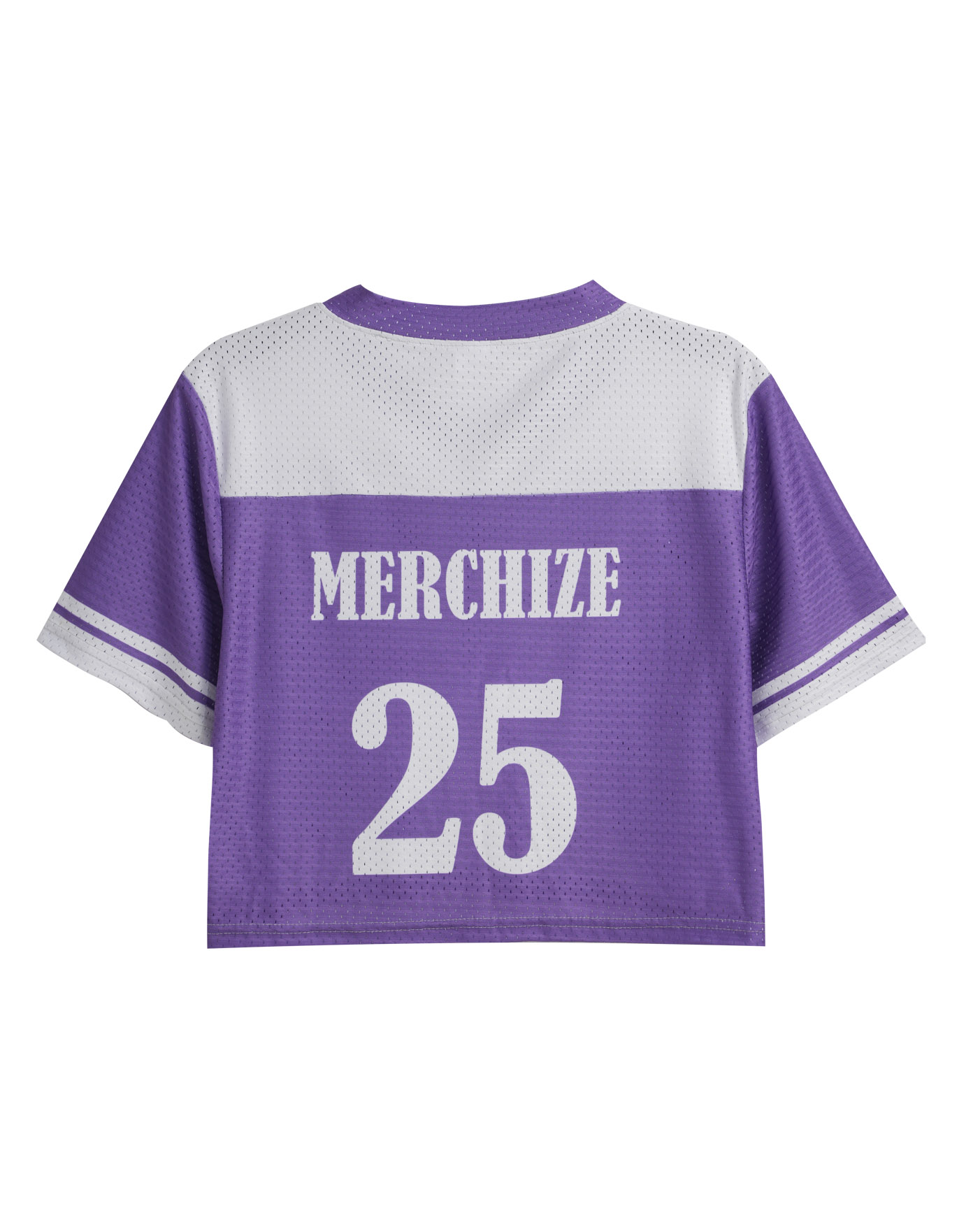 All-over Print Mesh Crop Top Football Jersey