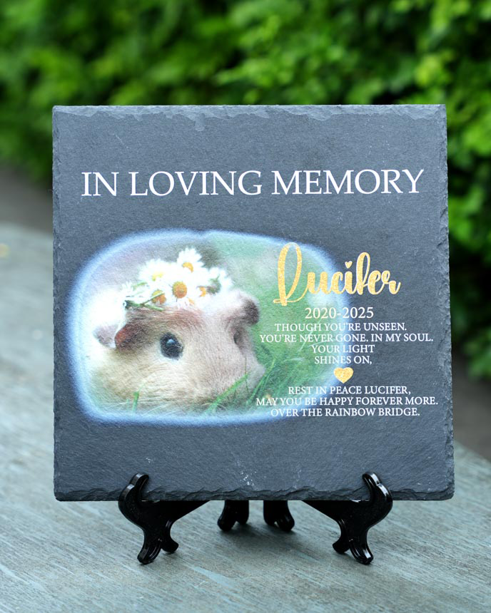 1-side Printed Memorial Garden Stone