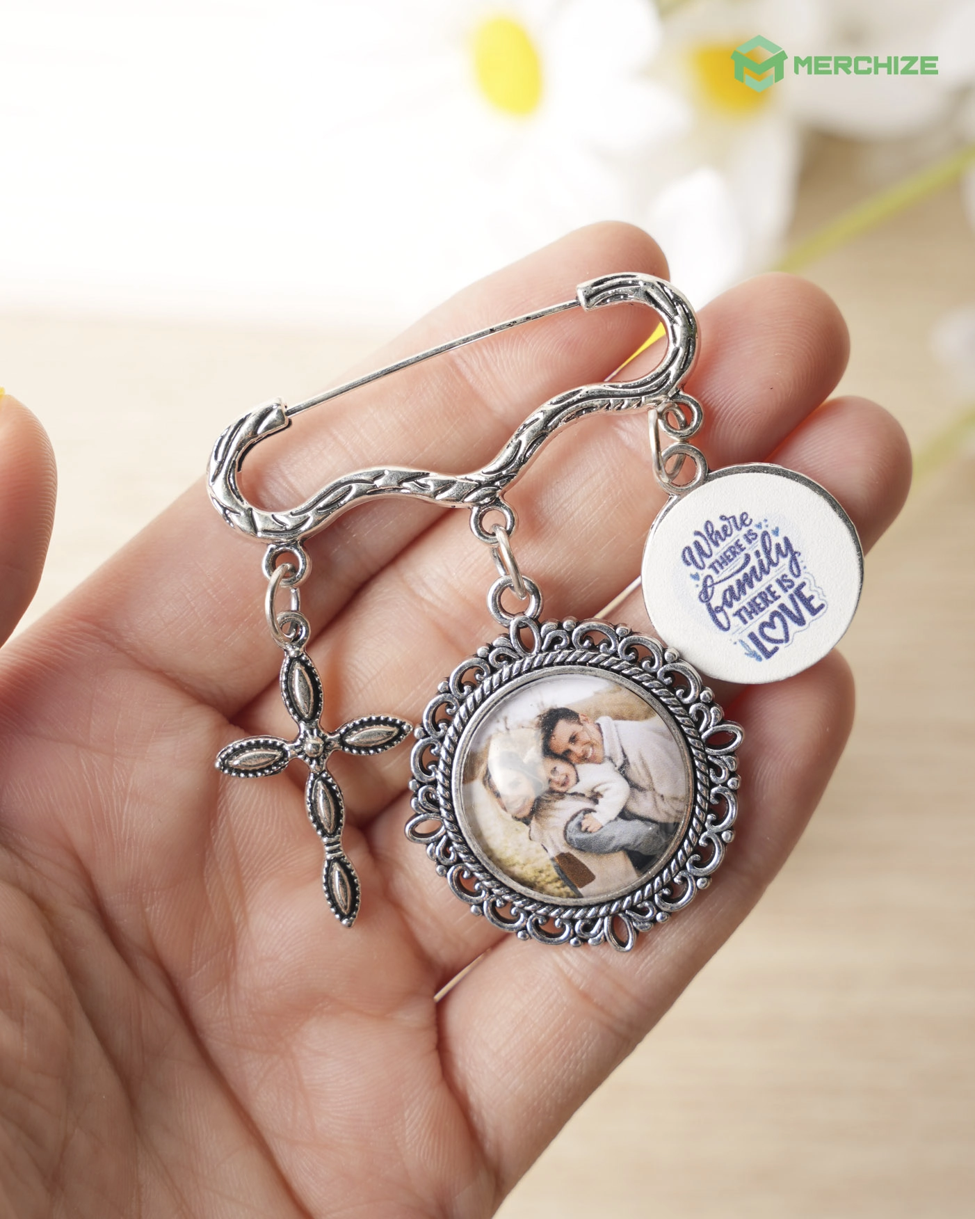 Photo Charm Pin