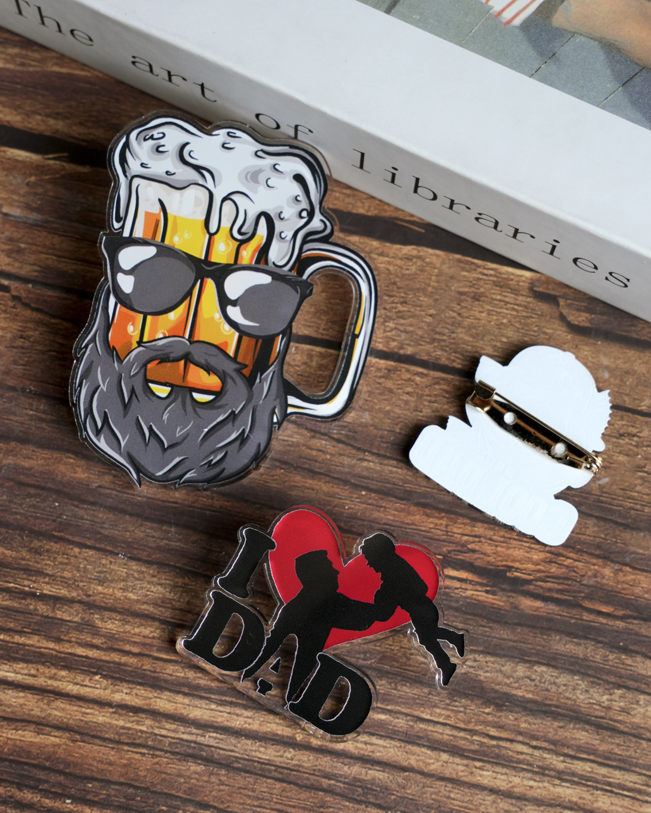 Custom Shape 1-Layer Acrylic Pin