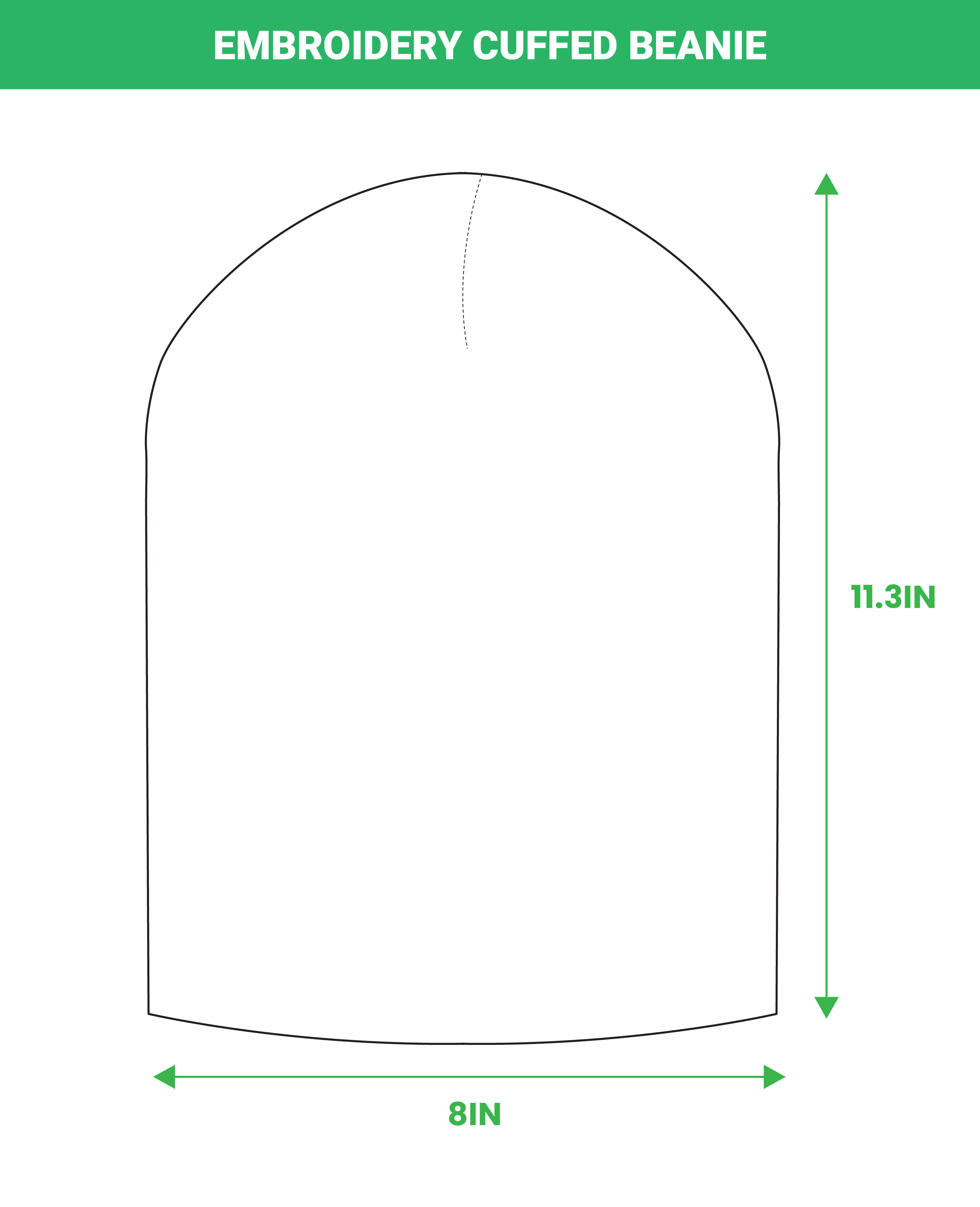 Embroidered Cuffed Beanie