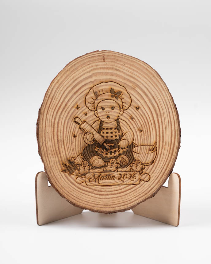 Engraved Wood Slice