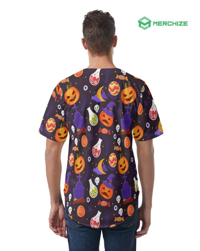 All-over Print Men's Short Sleeve Baseball Jersey (Made In China)