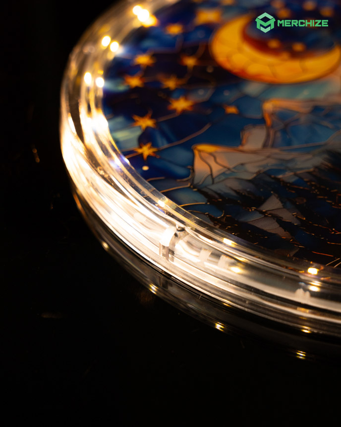 Acrylic LED Hanging Light Lamp (Circle Frame)