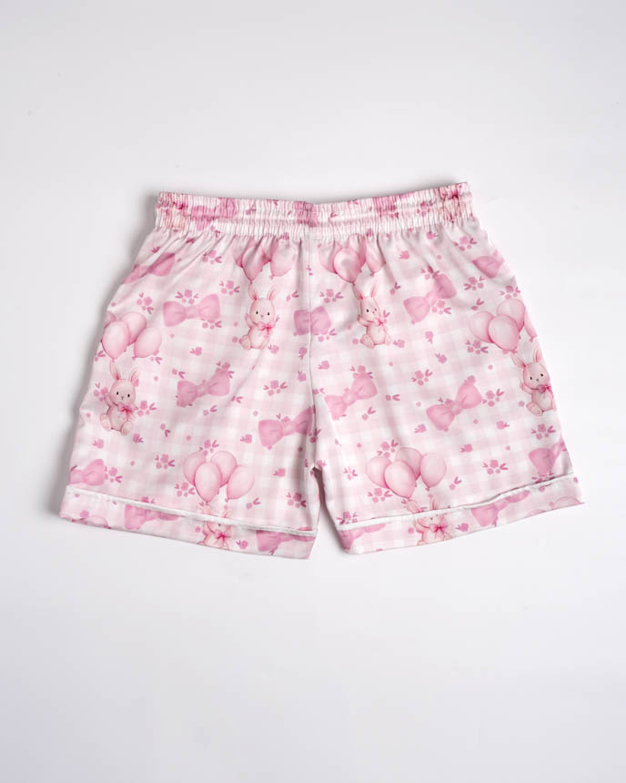 All-over Print Kid and Youth Satin Pajama Shorts