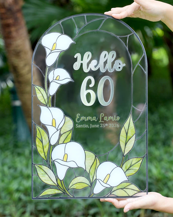 Custom Shape Acrylic And Acrylic Mirror Welcome Sign