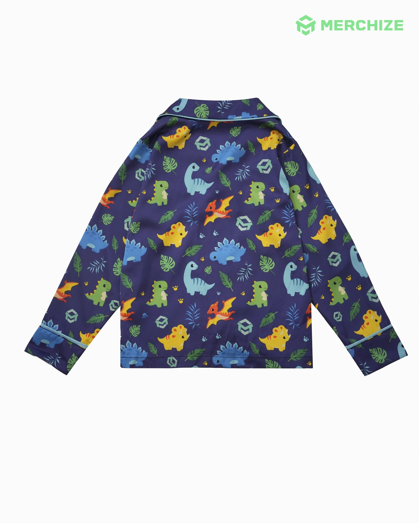 All-over Print Kid Satin Pajamas Set