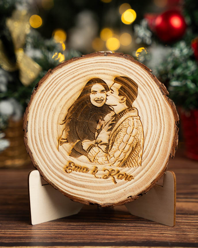 Engraved Wood Slice