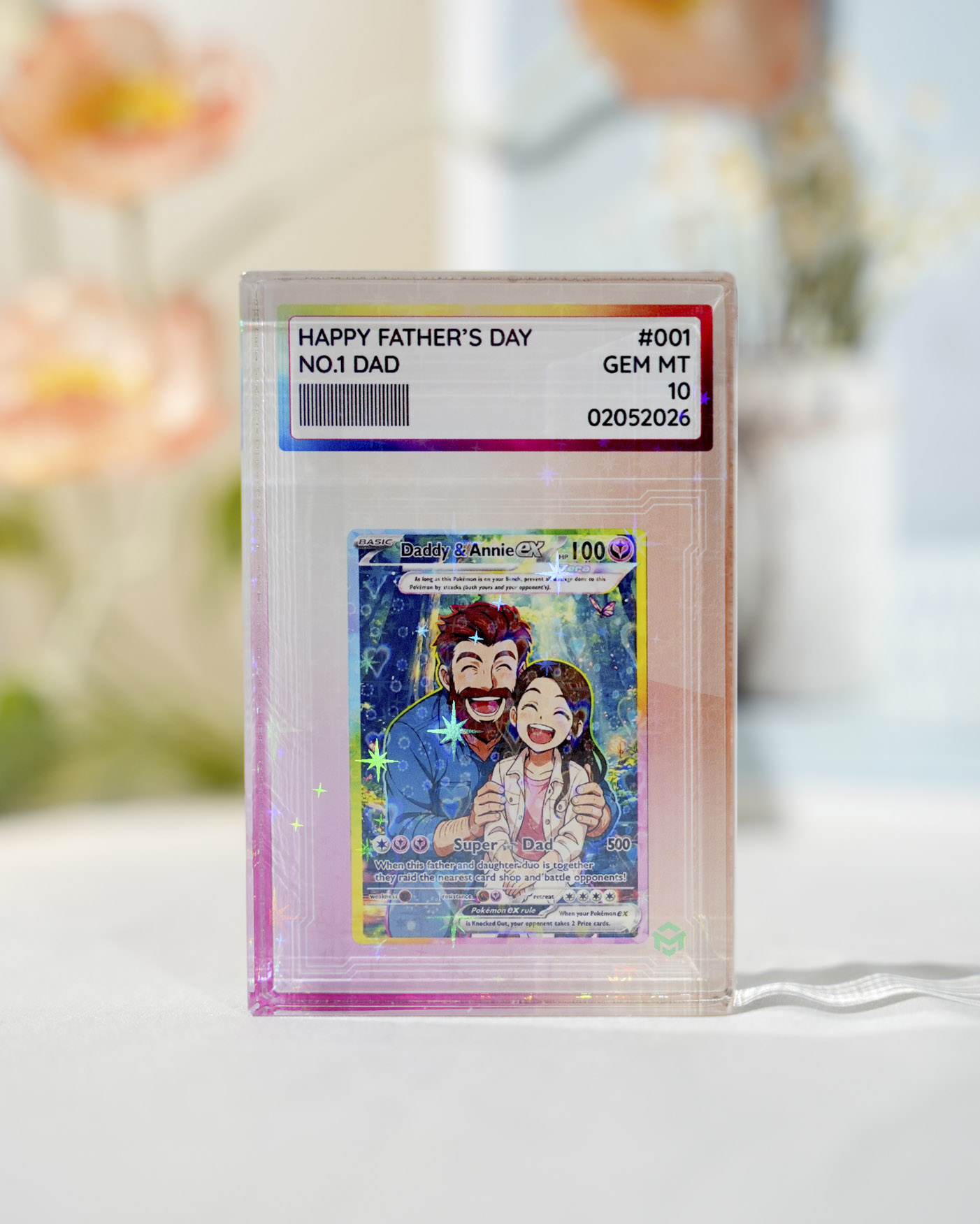  2-sided printed Hologram Acrylic Plaque (without stand) 0.8 IN