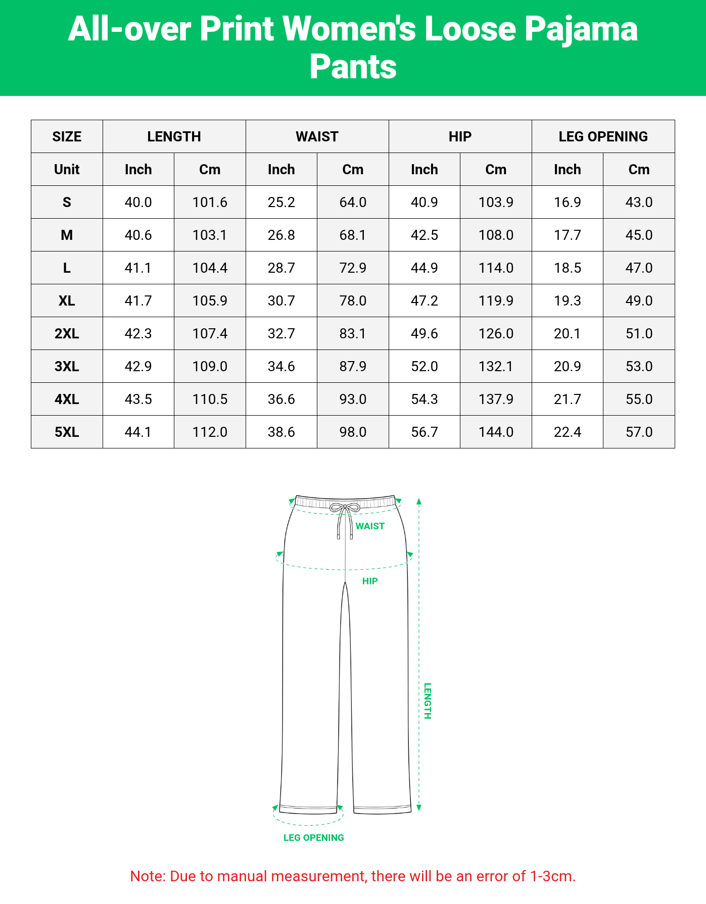 All-over Print Women's Loose Pajama Pants