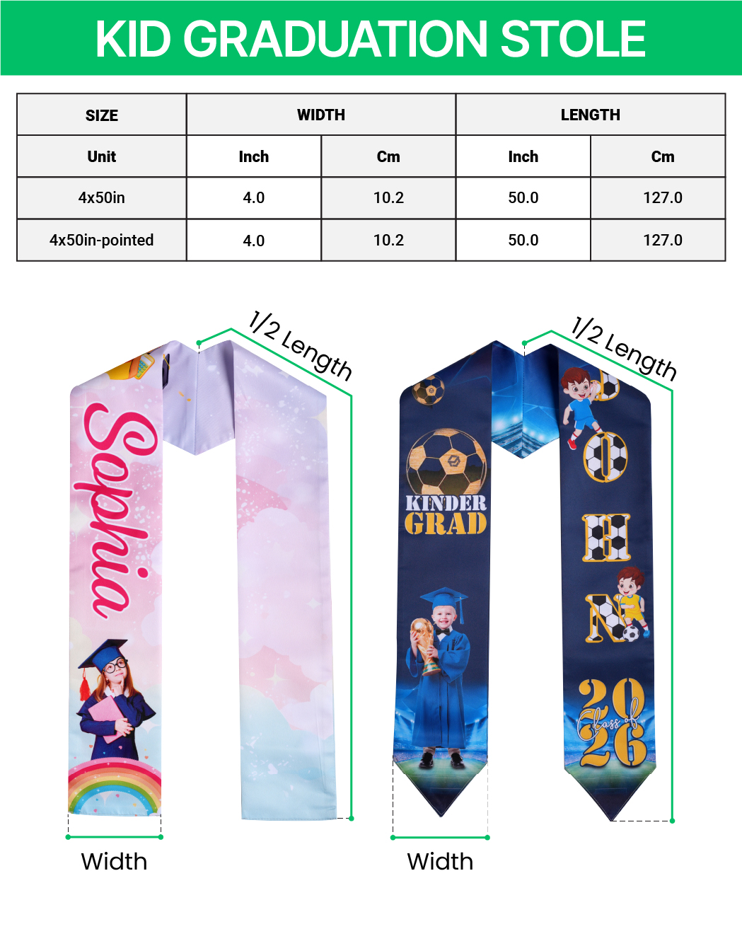 Kid Graduation Stole 