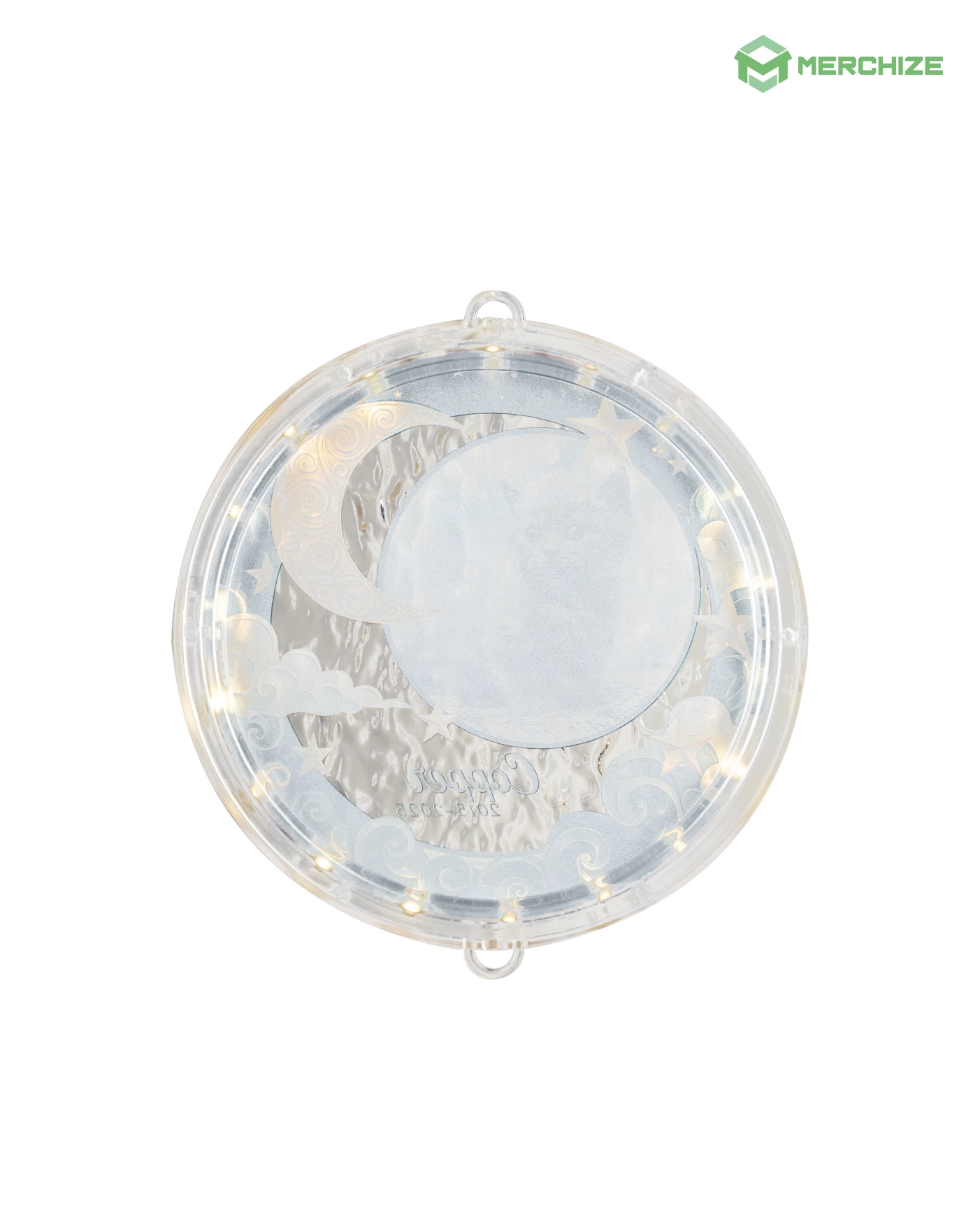 Wavy Acrylic LED Hanging Light Lamp (Circle Frame)