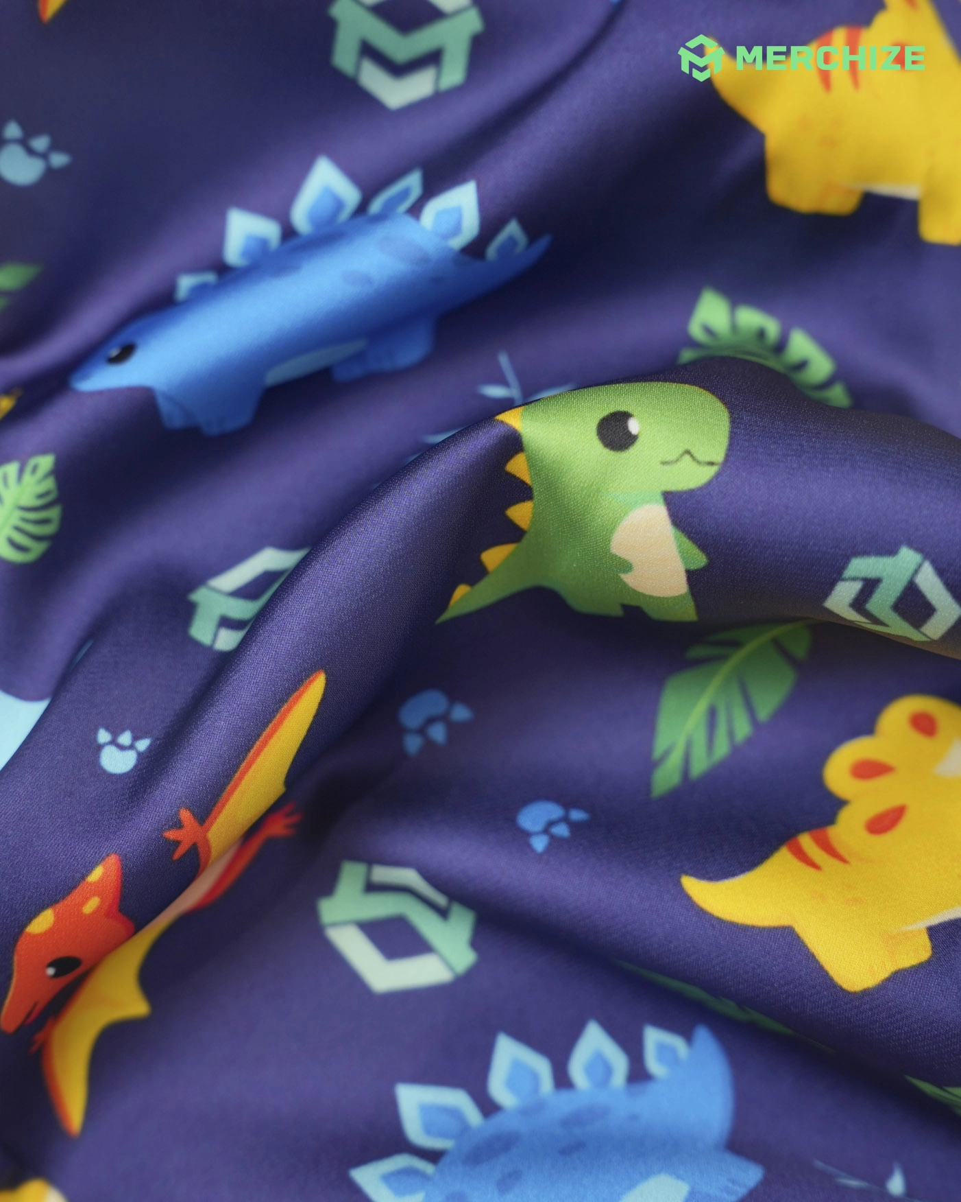 All-over Print Kid Satin Pajamas Set