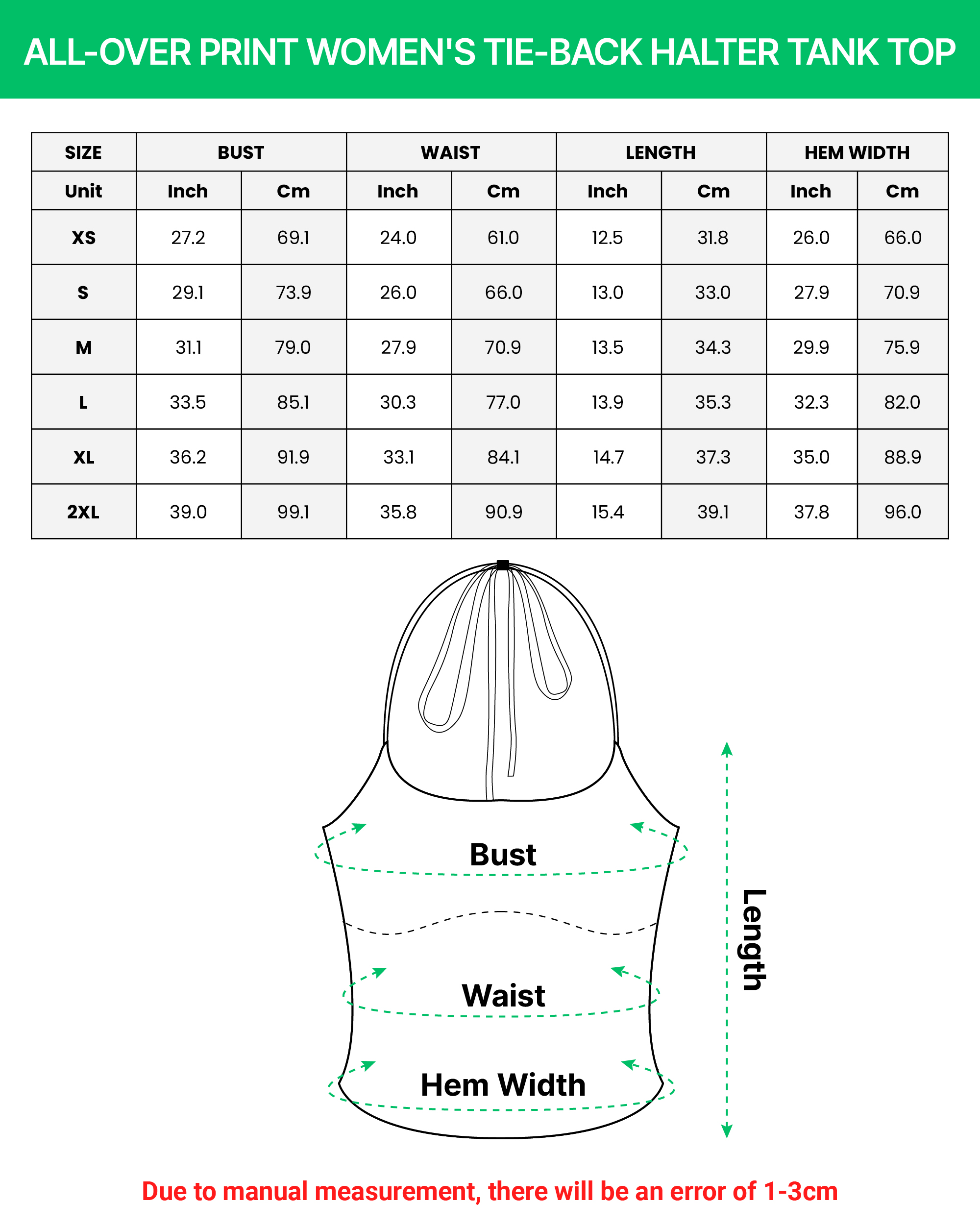 All-over Print Women's Tie-Back Halter Tank Top