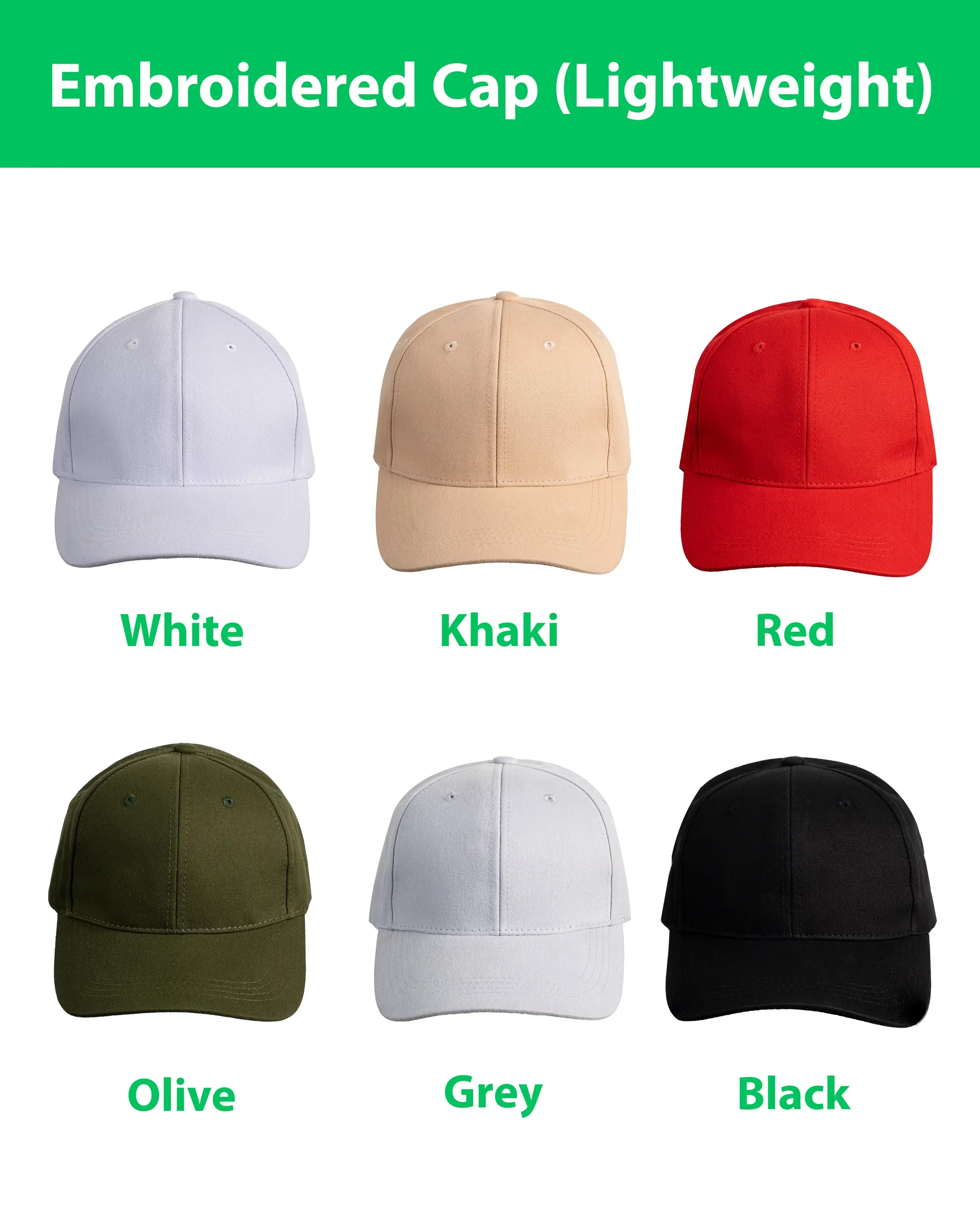 Embroidered Cap (Lightweight)