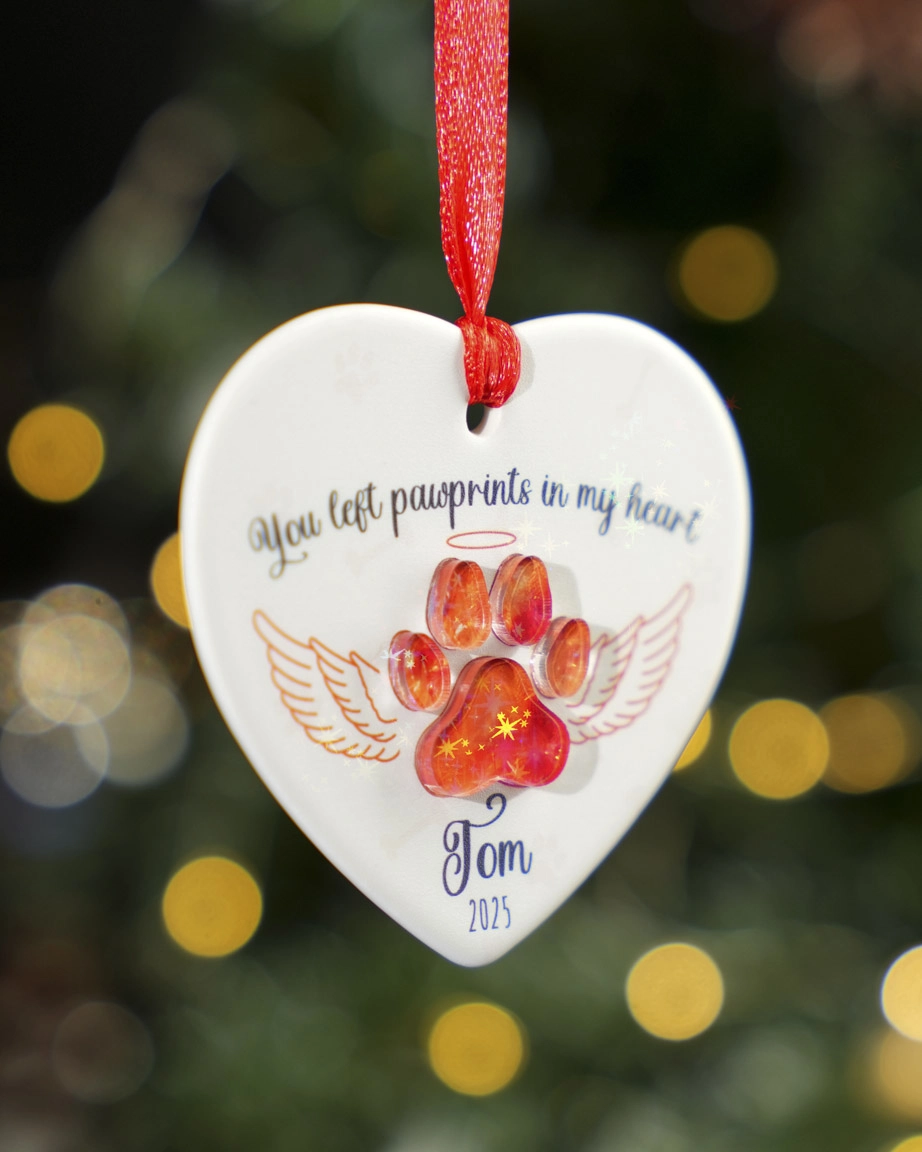 Ceramic and Hologram Ornament