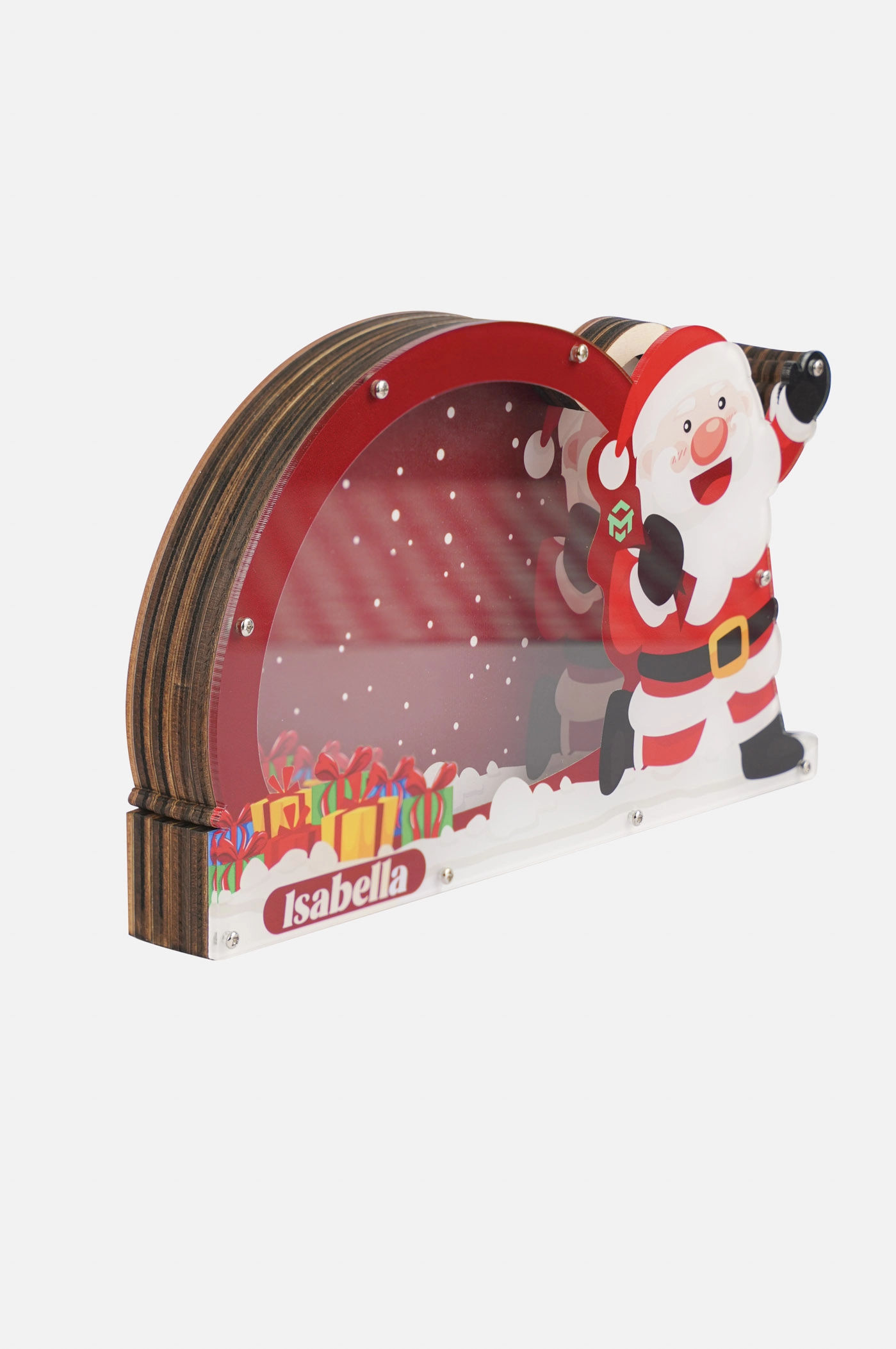 Custom Shape Wood And Acrylic Piggy Bank