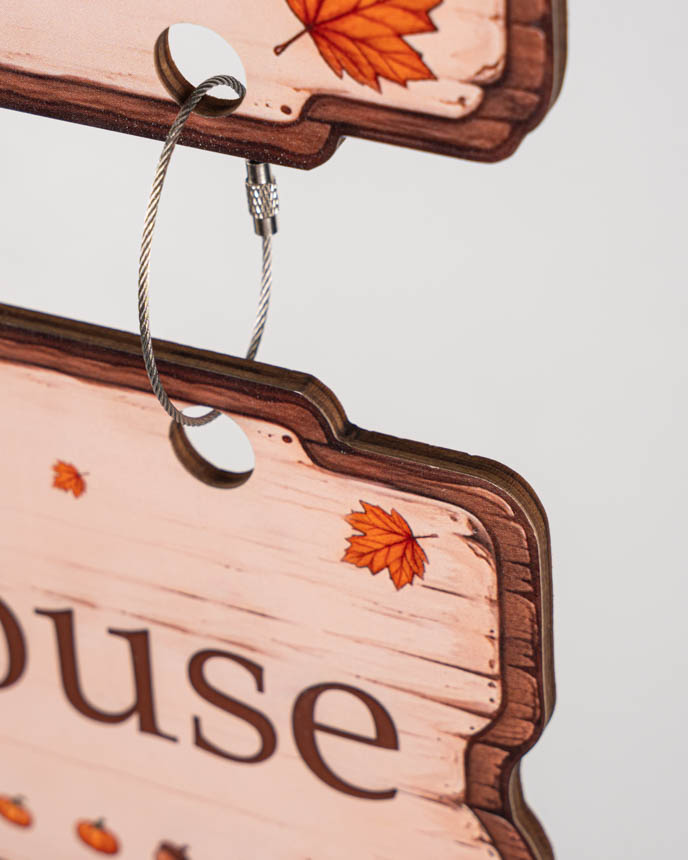 Custom Shape Wood Multi Tier Sign