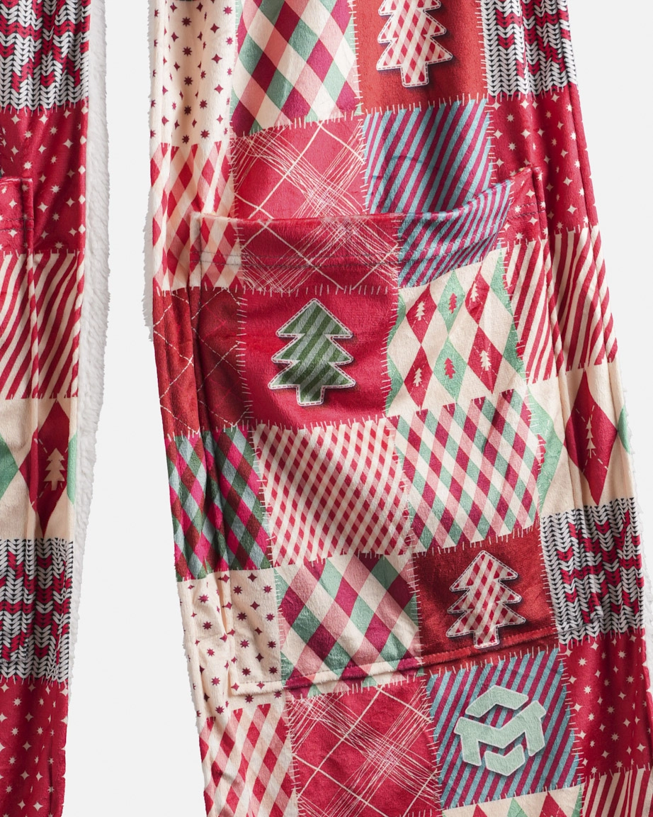 All-over Print Fleece Pocket Scarf