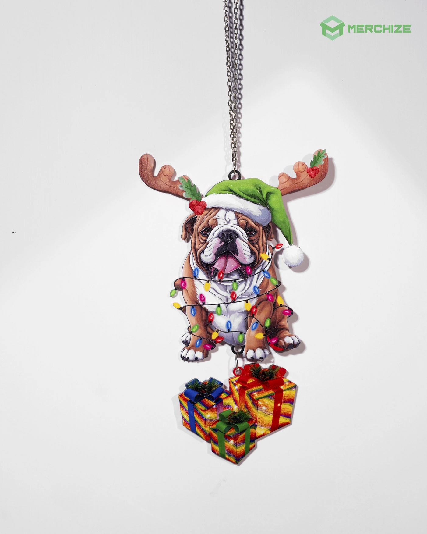  Custom Shape Acrylic Hologram Ornament With Charm 