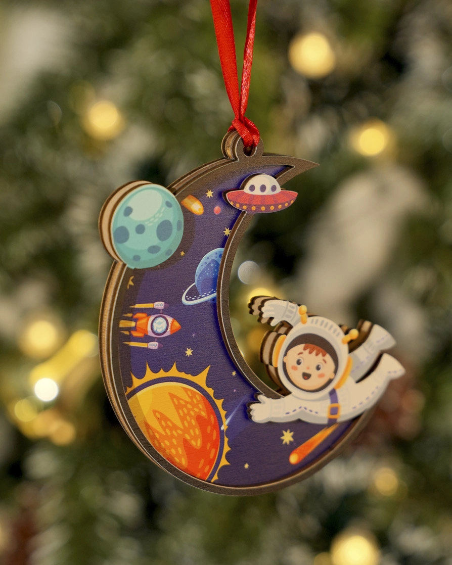 Custom Shape 3-Layered Wood Ornament